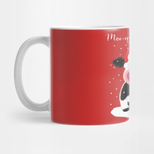 A Happy Holstein Cow Wishes You A Merry Christmas Mug